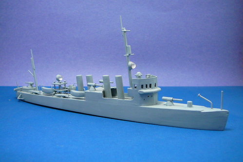 Completed USS Leary DD-158
My model of the USS Leary, DD-158 is finally finished.  Total time was 22 hours, but that included making guns and torpedo tubes for several models.
Keywords: Wickes class USS Leary model ship destroyer