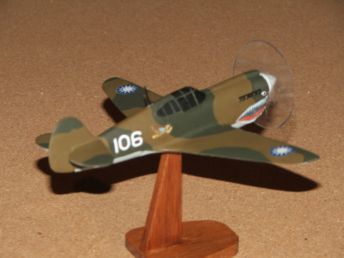 Curtis P-40E Warhawk
Build in group cook-up with Barry and Peter. SMM ID recognition plans used with addition of colour and home made decals.
Keywords: Curtis P-40E Solid Model memories lastvautour