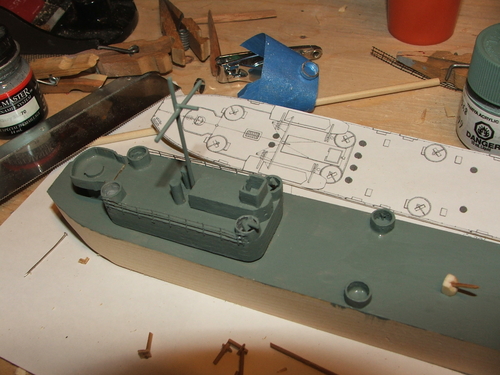 1/350 Scale LST ID Model
Guns being fashioned and gun tubs being installed
Keywords: LST Solid Model memories lastvautour 1/350 scale