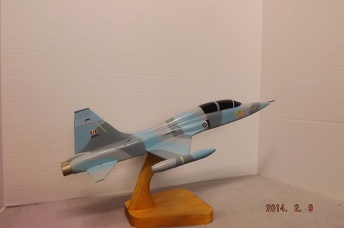 CF-5D RCAF 419 Agressor Squadron
1/32 scale from solid clear pine
Keywords: CF-5D RCAF 419 Agressor Squadron Solid Model Memories