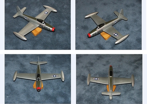Early F-84
Republic Thunderjet P/F-84
Keywords: Republic Thunderjet F-84B solid model memories