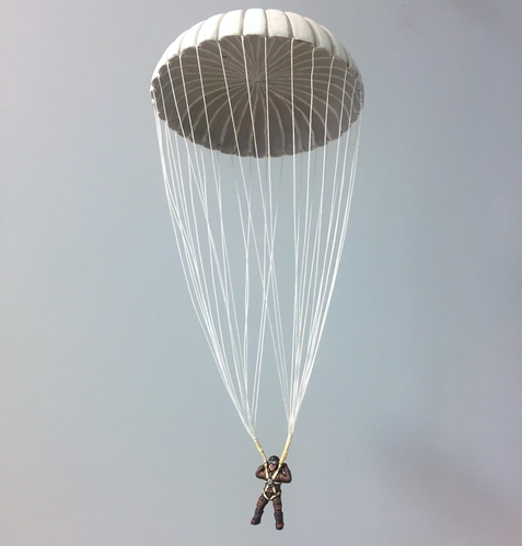 John's Parachutist
1/56 scale parachutist
Keywords: Solid Model Memories