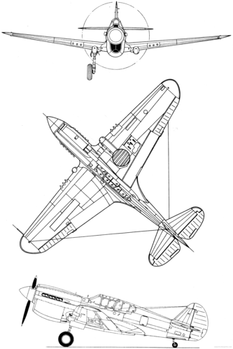 P-40 Drawings
Down loaded from the internet
