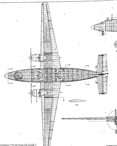 AIRSPEED AMBASSADOR (1 of 3)
(jpg format, - dpi, 366 KB).

Link to file: [url]http://smm.solidmodelmemories.net/Gallery/albums/userpics/-[/url]

[i]These plans are placed here in review of their accuracy and historical content. They are for personal use only and not to be reproduced commercially. Copyrights remain with the original copyright holders and are not the property of Solid Model Memories. Please post comment regarding the accuracy of the drawings in the section provided on the individual page of the plan you are reviewing. If you build this model or if you have images of the original subject itself, please let us know. If you are the copyright holder of the work in question and wish to have it removed please contact SMM [/i]

Keywords: AIRSPEED AMBASSADOR (ELIZABETHAN CLASS IN BEAC SERVICE)