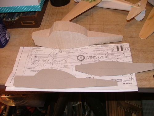 Auster AOP.9
 Being built from the Airsail flying mode plan as a sold model.
