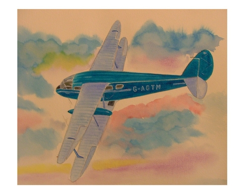 Dragon Rapide
Watercolour
