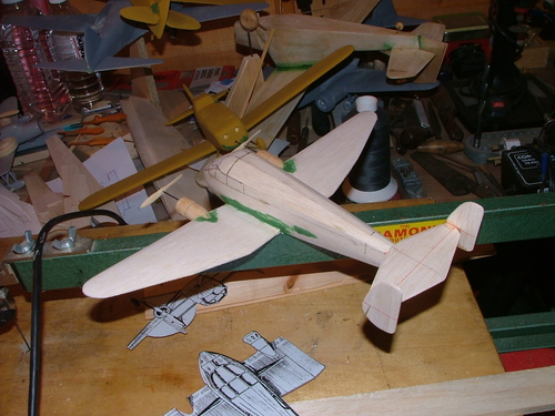 Monospar ST25 Wings attached and tail assembly
