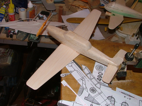 Hindustan HT2 Wing shaped and fitted
