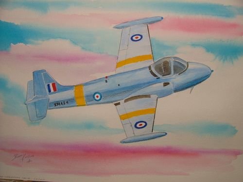 Hunting Jet Provost T.3
Watercolour
