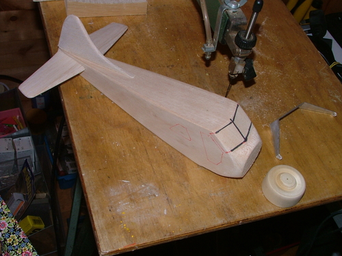 Beaver shaping the fuselage
