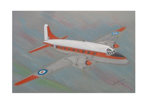 Vickers Varsity
Watercolour and coloured pencils
