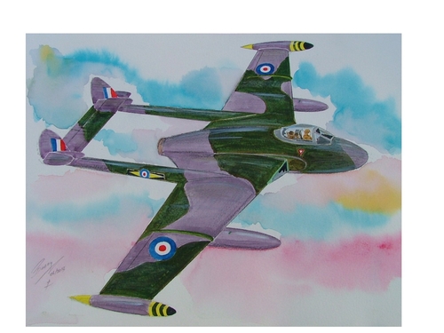 de Havilland Venom
Watercolour
