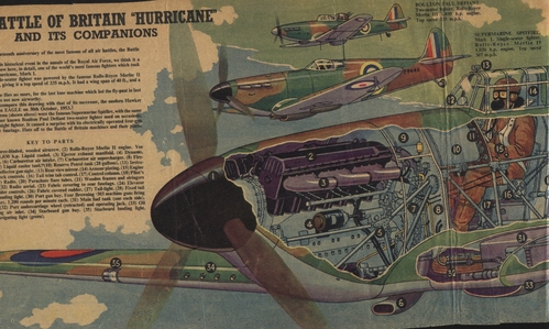 Hawker Hurricane cutaway by L.Ashwell Wood
