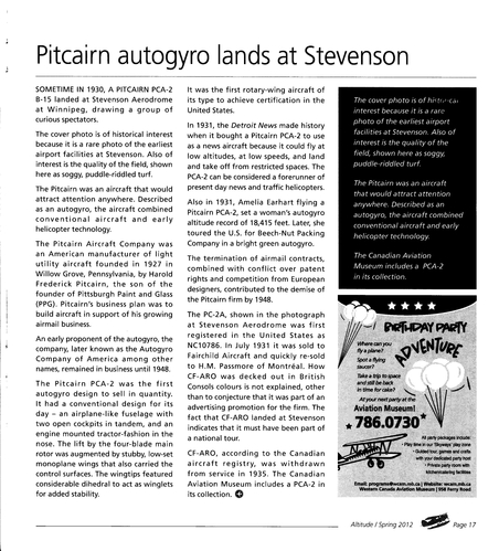 Pitcairn  Autogyro - 2
