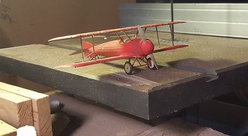Morane Saulnier Type BB completed assembly
I've done about as much as I dare do in this scale, but I'm glad I stayed with it because it turned out beautifully.  I'm looking for some Rudder markings, then I'll scan off my wife's fuselage drawings and apply them as printed decals
