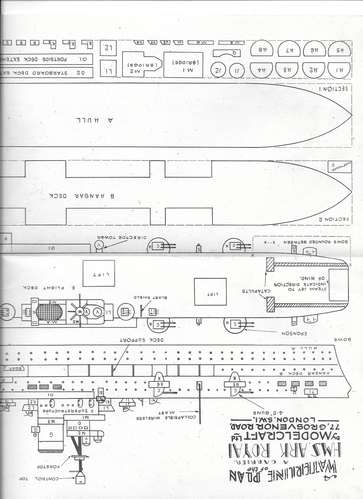 H M S Ark Royal
Old Modelcraft Plan. one of 4
Keywords: ARK ROYAL