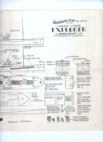 Explorer
Modelcraft plan 1 part of 4
Keywords: Cargo Liner Explorer