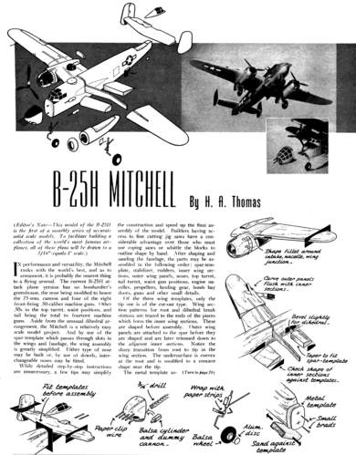 North American B-25H 2 of 2
(gif format, - dpi, 128 KB).

Link to file: [url]http://smm.solidmodelmemories.net/Gallery/albums/userpics/-[/url]

[i]These plans are placed here in review of their accuracy and historical content. They are for personal use only and not to be reproduced commercially. Copyrights remain with the original copyright holders and are not the property of Solid Model Memories. Please post comment regarding the accuracy of the drawings in the section provided on the individual page of the plan you are reviewing. If you build this model or if you have images of the original subject itself, please let us know. If you are the copyright holder of the work in question and wish to have it removed please contact SMM [/i]

Keywords: North American B-25H Mitchell
