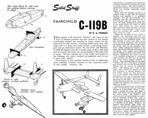 Fairchild C-119B 2 of 2
(gif format, - dpi, 84 KB).

Link to file: [url]http://smm.solidmodelmemories.net/Gallery/albums/userpics/-[/url]

[i]These plans are placed here in review of their accuracy and historical content. They are for personal use only and not to be reproduced commercially. Copyrights remain with the original copyright holders and are not the property of Solid Model Memories. Please post comment regarding the accuracy of the drawings in the section provided on the individual page of the plan you are reviewing. If you build this model or if you have images of the original subject itself, please let us know. If you are the copyright holder of the work in question and wish to have it removed please contact SMM [/i]

Keywords: Fairchild C-119