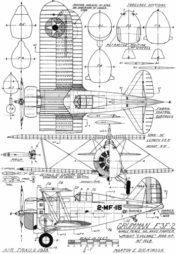 Grumman F3F-2
(gif format, - dpi, 304 KB).

Link to file: [url]http://smm.solidmodelmemories.net/Gallery/albums/userpics/-[/url]

[i]These plans are placed here in review of their accuracy and historical content. They are for personal use only and not to be reproduced commercially. Copyrights remain with the original copyright holders and are not the property of Solid Model Memories. Please post comment regarding the accuracy of the drawings in the section provided on the individual page of the plan you are reviewing. If you build this model or if you have images of the original subject itself, please let us know. If you are the copyright holder of the work in question and wish to have it removed please contact SMM [/i]

Keywords: Grumman F3F