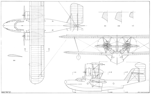 Hall PH-3 Flying Boat 
(gif format, - dpi, 177 KB).

Link to file: [url]http://smm.solidmodelmemories.net/Gallery/albums/userpics/-[/url]

[i]These plans are placed here in review of their accuracy and historical content. They are for personal use only and not to be reproduced commercially. Copyrights remain with the original copyright holders and are not the property of Solid Model Memories. Please post comment regarding the accuracy of the drawings in the section provided on the individual page of the plan you are reviewing. If you build this model or if you have images of the original subject itself, please let us know. If you are the copyright holder of the work in question and wish to have it removed please contact SMM [/i]

Keywords: Hall PH-3