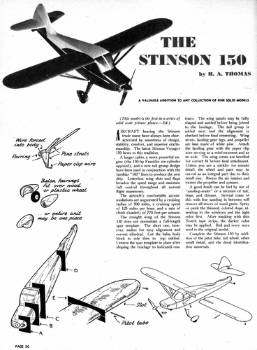 Stinson 150 2 of 2
(jpg format, - dpi, 149 KB).

Link to file: [url]http://smm.solidmodelmemories.net/Gallery/albums/userpics/-[/url]

[i]These plans are placed here in review of their accuracy and historical content. They are for personal use only and not to be reproduced commercially. Copyrights remain with the original copyright holders and are not the property of Solid Model Memories. Please post comment regarding the accuracy of the drawings in the section provided on the individual page of the plan you are reviewing. If you build this model or if you have images of the original subject itself, please let us know. If you are the copyright holder of the work in question and wish to have it removed please contact SMM [/i]

Keywords: Stinson Voyager 150 Station Wagon