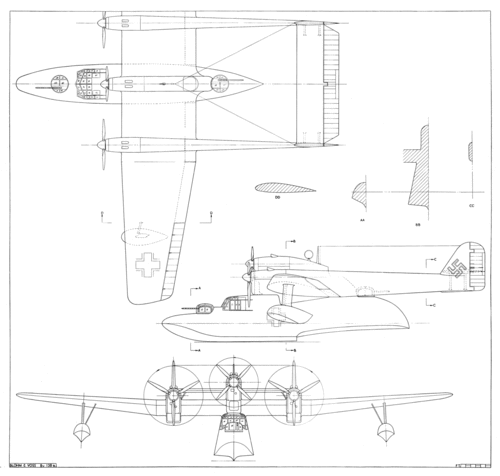 Blohm & Voss BV-138 B
(gif format, - dpi, 229 KB).

Link to file: [url]http://smm.solidmodelmemories.net/Gallery/albums/userpics/-[/url]

[i]These plans are placed here in review of their accuracy and historical content. They are for personal use only and not to be reproduced commercially. Copyrights remain with the original copyright holders and are not the property of Solid Model Memories. Please post comment regarding the accuracy of the drawings in the section provided on the individual page of the plan you are reviewing. If you build this model or if you have images of the original subject itself, please let us know. If you are the copyright holder of the work in question and wish to have it removed please contact SMM [/i]

Keywords: Blohm Voss BV-138