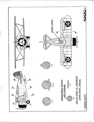 Grumman F2F
(jpg format, - dpi, 418 KB).

Link to file: [url]http://smm.solidmodelmemories.net/Gallery/albums/userpics/-[/url]

[i]These plans are placed here in review of their accuracy and historical content. They are for personal use only and not to be reproduced commercially. Copyrights remain with the original copyright holders and are not the property of Solid Model Memories. Please post comment regarding the accuracy of the drawings in the section provided on the individual page of the plan you are reviewing. If you build this model or if you have images of the original subject itself, please let us know. If you are the copyright holder of the work in question and wish to have it removed please contact SMM [/i]

Keywords: Grumman F2F biplane