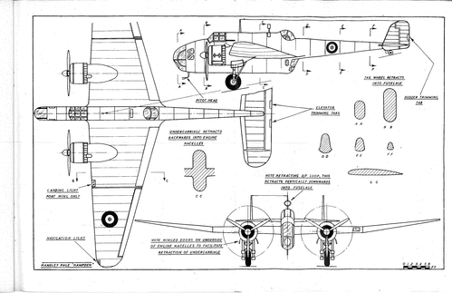 Handley Page Hampden
(jpg format, - dpi, 870 KB).

Link to file: [url]http://smm.solidmodelmemories.net/Gallery/albums/userpics/-[/url]

[i]These plans are placed here in review of their accuracy and historical content. They are for personal use only and not to be reproduced commercially. Copyrights remain with the original copyright holders and are not the property of Solid Model Memories. Please post comment regarding the accuracy of the drawings in the section provided on the individual page of the plan you are reviewing. If you build this model or if you have images of the original subject itself, please let us know. If you are the copyright holder of the work in question and wish to have it removed please contact SMM [/i]

Keywords: Handley Page Hampden Bomber