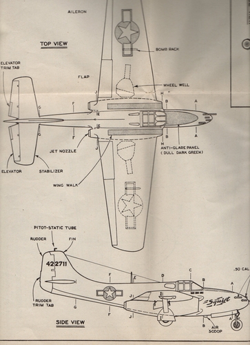 Bell P-59A Airacomet (2 of 2)
(- format, - dpi, - KB).

Link to file: [url]http://smm.solidmodelmemories.net/Gallery/albums/userpics/-[/url]

[i]These plans are placed here in review of their accuracy and historical content. They are for personal use only and not to be reproduced commercially. Copyrights remain with the original copyright holders and are not the property of Solid Model Memories. Please post comment regarding the accuracy of the drawings in the section provided on the individual page of the plan you are reviewing. If you build this model or if you have images of the original subject itself, please let us know. If you are the copyright holder of the work in question and wish to have it removed please contact SMM [/i]
Keywords: Bell P-59A Airacomet