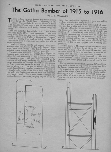 Gotha G.V sheet 1 of 3
(jpg format, - dpi, 694 KB).

Link to file: [url]http://smm.solidmodelmemories.net/Gallery/albums/userpics/-[/url]

[i]These plans are placed here in review of their accuracy and historical content. They are for personal use only and not to be reproduced commercially. Copyrights remain with the original copyright holders and are not the property of Solid Model Memories. Please post comment regarding the accuracy of the drawings in the section provided on the individual page of the plan you are reviewing. If you build this model or if you have images of the original subject itself, please let us know. If you are the copyright holder of the work in question and wish to have it removed please contact SMM [/i]

Keywords: Gotha G.V