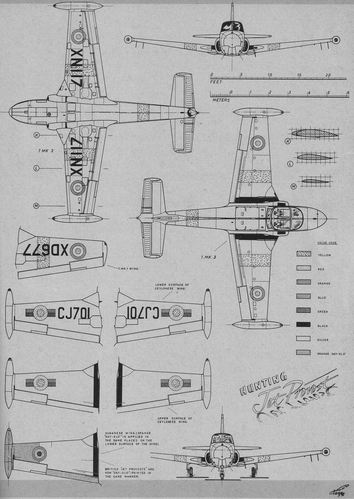 Hunting Jet Provost  1 of 2
(jpg format, - dpi, 617 KB).

Link to file: [url]http://smm.solidmodelmemories.net/Gallery/albums/userpics/-[/url]

[i]These plans are placed here in review of their accuracy and historical content. They are for personal use only and not to be reproduced commercially. Copyrights remain with the original copyright holders and are not the property of Solid Model Memories. Please post comment regarding the accuracy of the drawings in the section provided on the individual page of the plan you are reviewing. If you build this model or if you have images of the original subject itself, please let us know. If you are the copyright holder of the work in question and wish to have it removed please contact SMM [/i]

Keywords: Hunting Jet Provost