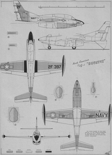 North American T2J-1 Buckeye   p2 of 2
(jpg format, - dpi, 593 KB).

Link to file: [url]http://smm.solidmodelmemories.net/Gallery/albums/userpics/-[/url]

[i]These plans are placed here in review of their accuracy and historical content. They are for personal use only and not to be reproduced commercially. Copyrights remain with the original copyright holders and are not the property of Solid Model Memories. Please post comment regarding the accuracy of the drawings in the section provided on the individual page of the plan you are reviewing. If you build this model or if you have images of the original subject itself, please let us know. If you are the copyright holder of the work in question and wish to have it removed please contact SMM [/i]

Keywords: North American T2J-1 Buckeye
