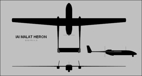 IAI Heron UAV
(png format, - dpi, 3 KB).

Link to file: [url]http://smm.solidmodelmemories.net/Gallery/albums/userpics/-[/url]

[i]These plans are placed here in review of their accuracy and historical content. They are for personal use only and not to be reproduced commercially. Copyrights remain with the original copyright holders and are not the property of Solid Model Memories. Please post comment regarding the accuracy of the drawings in the section provided on the individual page of the plan you are reviewing. If you build this model or if you have images of the original subject itself, please let us know. If you are the copyright holder of the work in question and wish to have it removed please contact SMM [/i]

Keywords: IAI Heron UAV