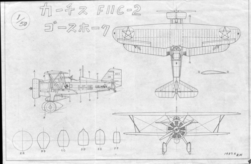 Curtiss F11C-2 Goshawk
(jpg format, - dpi, 296 KB).

Link to file: [url]http://smm.solidmodelmemories.net/Gallery/albums/userpics/-[/url]

[i]These plans are placed here in review of their accuracy and historical content. They are for personal use only and not to be reproduced commercially. Copyrights remain with the original copyright holders and are not the property of Solid Model Memories. Please post comment regarding the accuracy of the drawings in the section provided on the individual page of the plan you are reviewing. If you build this model or if you have images of the original subject itself, please let us know. If you are the copyright holder of the work in question and wish to have it removed please contact SMM [/i]
Keywords: Curtiss F11C-2 Goshawk