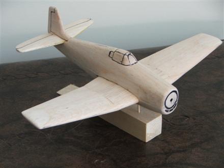 Lou's Hellcat
My first solid all balsa model.
Keywords: Solid Model Memories SMM Grumman Hellcat Aircraft  Wood Carving Scratchbuilt