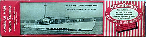 Strombecker USS Nautilus
(jpg format, -- dpi, 84 KB).

[b]Click on image to download file in original format[/b]
file url: 
http://smm.solidmodelmemories.net/Gallery/albums/userpics/USS_Nautilus_Box.jpg

[i]These plans are placed here in review of their accuracy and historical content. They are for personal use only and not to be reproduced commercially. Copyrights remain with the original copyright holders and are not the property of Solid Model Memories. Please post comment regarding the accuracy of the drawings in the section provided on the individual page of the plan you are reviewing. If you build this model or if you have images of the original subject itself, please let us know. If you are the copyright holder of the work in question and wish to have it removed please contact SMM [/i]

Keywords: Strombecker ship Nautilus