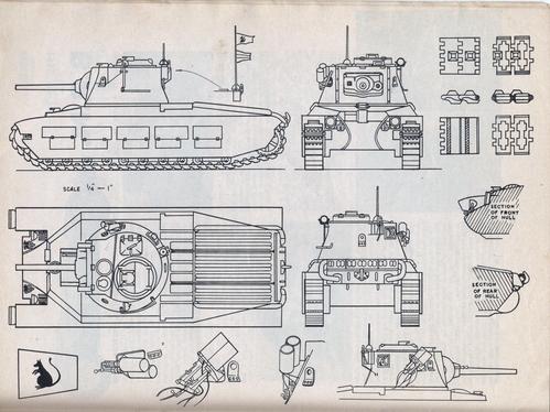Tank Matilda Mk. 11.
(jpg format, -- dpi, 1544 KB).

[b]Click on image to download file in original format[/b]
file url: 
http://smm.solidmodelmemories.net/Gallery/albums/userpics/001~9.jpg

[i]These plans are placed here in review of their accuracy and 
historical content. They are for personal use only and not to
be reproduced commercially. Copyrights remain with the original
copyright holders and are not the property of Solid Model
Memories. Please post comment regarding the accuracy of the
drawings in the section provided on the individual page of the 
plan you are reviewing. If you build this model or if you have 
images of the original subject itself, please let us know. If
you are the copyright holder of the work in question and wish
to have it removed please contact SMM [/i]

Keywords: TANK MATILDA MK. 11.