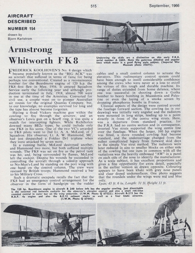 A.W F K 8.
PT.2 Of 2. A.M. Sep. 1966.
Keywords: ARMSTRONG WHITWORTH F K 8.