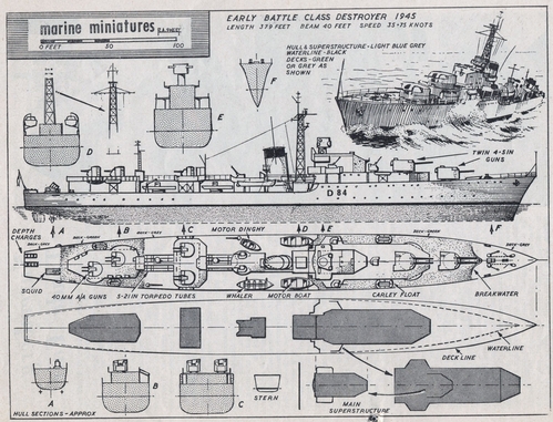 Battle Class Destroyer.
(jpg format, -- dpi, 1402 KB).

[b]Click on image to download file in original format[/b]
file url: 
http://smm.solidmodelmemories.net/Gallery/albums/userpics/002~12.jpg

[i]These plans are placed here in review of their accuracy and 
historical content. They are for personal use only and not to
be reproduced commercially. Copyrights remain with the original
copyright holders and are not the property of Solid Model
Memories. Please post comment regarding the accuracy of the
drawings in the section provided on the individual page of the 
plan you are reviewing. If you build this model or if you have 
images of the original subject itself, please let us know. If
you are the copyright holder of the work in question and wish
to have it removed please contact SMM [/i]

Keywords: BATTLE CLASS DESTROYER.