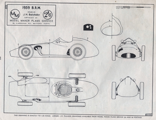 BRM 1958/9 GP
(jpg format, -- dpi, 1024 KB).

[b]Click on image to download file in original format[/b]
file url: 
http://smm.solidmodelmemories.net/Gallery/albums/userpics/006~7.jpg

[i]These plans are placed here in review of their accuracy and 
historical content. They are for personal use only and not to
be reproduced commercially. Copyrights remain with the original
copyright holders and are not the property of Solid Model
Memories. Please post comment regarding the accuracy of the
drawings in the section provided on the individual page of the 
plan you are reviewing. If you build this model or if you have 
images of the original subject itself, please let us know. If
you are the copyright holder of the work in question and wish
to have it removed please contact SMM [/i]

Keywords: BRM 1958/9 GP