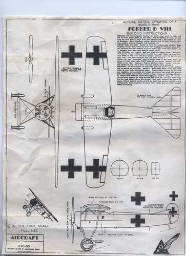 Fokker D8.
(jpg format, -- dpi, 1442 KB).

[b]Click on image to download file in original format[/b]
file url: 
http://smm.solidmodelmemories.net/Gallery/albums/userpics/007~1.jpg

[i]These plans are placed here in review of their accuracy and 
historical content. They are for personal use only and not to
be reproduced commercially. Copyrights remain with the original
copyright holders and are not the property of Solid Model
Memories. Please post comment regarding the accuracy of the
drawings in the section provided on the individual page of the 
plan you are reviewing. If you build this model or if you have 
images of the original subject itself, please let us know. If
you are the copyright holder of the work in question and wish
to have it removed please contact SMM [/i]
Keywords: FOKKER D8.