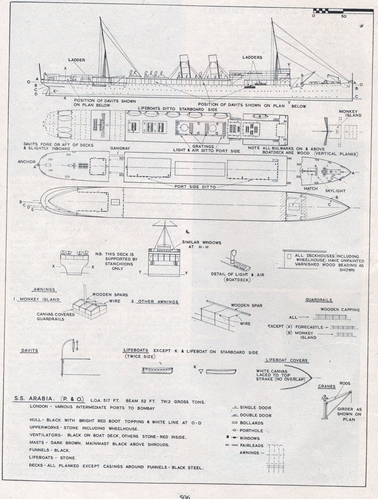 P&O Arabia.
(jpg format, -- dpi, 1113 KB).

[b]Click on image to download file in original format[/b]
file url: 
http://smm.solidmodelmemories.net/Gallery/albums/userpics/008zv3.jpg

[i]These plans are placed here in review of their accuracy and 
historical content. They are for personal use only and not to
be reproduced commercially. Copyrights remain with the original
copyright holders and are not the property of Solid Model
Memories. Please post comment regarding the accuracy of the
drawings in the section provided on the individual page of the 
plan you are reviewing. If you build this model or if you have 
images of the original subject itself, please let us know. If
you are the copyright holder of the work in question and wish
to have it removed please contact SMM [/i]

Keywords: P&O ARABIA
