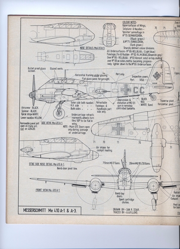 Me 410 A-1 & A-3.
PT.1 Of 2.    A.M.Feb. 1970.
Keywords: Me 410.