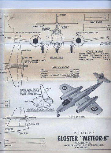 Gloster Meteor 8 Side 1 PT.2 of 2.
(jpg format, -- dpi, 78 KB).

[b]Click on image to download file in original format[/b]
file url: 
http://smm.solidmodelmemories.net/Gallery/albums/userpics/015lo1.jpg

[i]These plans are placed here in review of their accuracy and 
historical content. They are for personal use only and not to
be reproduced commercially. Copyrights remain with the original
copyright holders and are not the property of Solid Model
Memories. Please post comment regarding the accuracy of the
drawings in the section provided on the individual page of the 
plan you are reviewing. If you build this model or if you have 
images of the original subject itself, please let us know. If
you are the copyright holder of the work in question and wish
to have it removed please contact SMM [/i]

Keywords: GLOSTER METEOR 8.