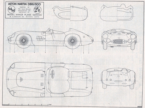 Aston Martin DBRI/300.
(jpg format, -- dpi, 1132 KB).

[b]Click on image to download file in original format[/b]
file url: 
http://smm.solidmodelmemories.net/Gallery/albums/userpics/016kd9.jpg

[i]These plans are placed here in review of their accuracy and 
historical content. They are for personal use only and not to
be reproduced commercially. Copyrights remain with the original
copyright holders and are not the property of Solid Model
Memories. Please post comment regarding the accuracy of the
drawings in the section provided on the individual page of the 
plan you are reviewing. If you build this model or if you have 
images of the original subject itself, please let us know. If
you are the copyright holder of the work in question and wish
to have it removed please contact SMM [/i]

Keywords: ASTON MARTIN DBRI/300.