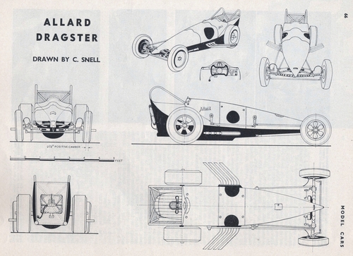 Allard Dragstar
Model Cars May 1964.
Keywords: ALLARD DRAGSTAR.