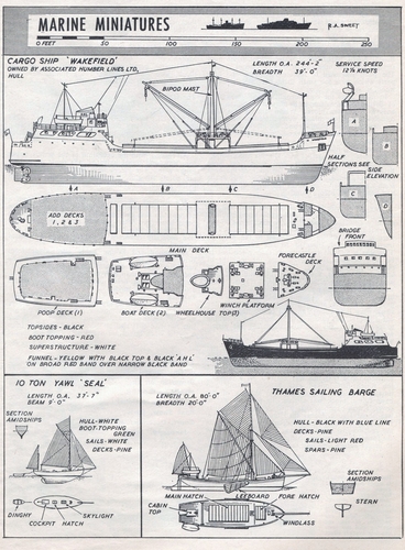 Cargo Ship Wakefield, Yawl Seal and Thames Sailing Barge.
(jpg format, -- dpi, 1329 ).

[b]Click on image to download file in original format[/b]
file url: 
http://smm.solidmodelmemories.net/Gallery/albums/userpics/--

[i]These plans are placed here in review of their accuracy and 
historical content. They are for personal use only and not to
be reproduced commercially. Copyrights remain with the original
copyright holders and are not the property of Solid Model
Memories. Please post comment regarding the accuracy of the
drawings in the section provided on the individual page of the 
plan you are reviewing. If you build this model or if you have 
images of the original subject itself, please let us know. If
you are the copyright holder of the work in question and wish
to have it removed please contact SMM [/i]

Keywords: CARGO SHIP WAKEFIELD, YAWL SEAL AND THAMES SAILING BARGE.
