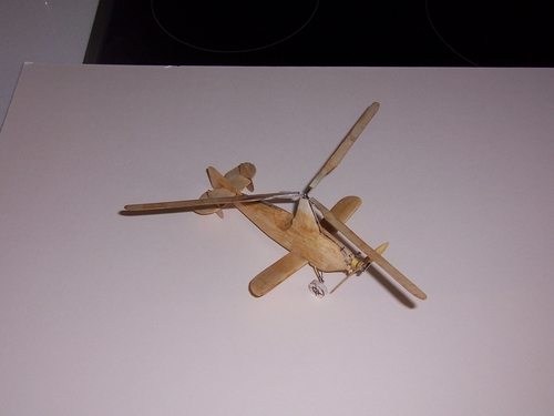 Continuing
Rotor head and blades, Pobjoy started, wheels started and finishing commenced

