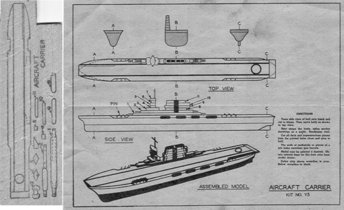 AMC_Kit_Y5_Aircraft_Carrier_200_DPI_8_Bit_Gray
(jpg format, 200 dpi, 801 KB).

[b]Click on image to download file in original format[/b]

[i]These plans are placed here in review of their accuracy and historical content. They are for personal use only and not to be reproduced commercially. Copyrights remain with the original copyright holders and are not the property of Solid Model Memories. Please post comment regarding the accuracy of the drawings in the section provided on the individual page of the plan you are reviewing. If you build this model or if you have images of the original subject itself, please let us know. If you are the copyright holder of the work in question and wish to have it removed please contact SMM [/i]

Keywords: AMCO Aircraftcarrier carrier model solid 